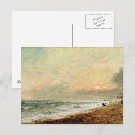 John Constable | Hove Beach, c.1824 (olie op papie Briefkaart (Voorkant / Achterkant)