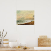 John Constable | Hove Beach, c.1824 (olie op papie Poster (Keuken)
