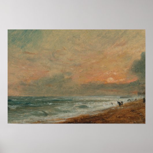 John Constable - Hove Beach Poster (Voorkant)