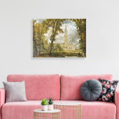 John Constable - Kathedraal gezien vanuit de tuin Canvas Afdruk (Insitu (Woonkamer))