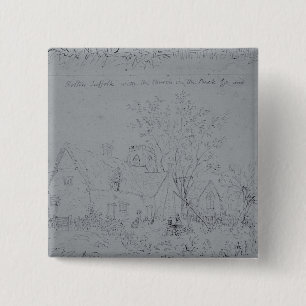 John Constable Katoen in Holton Vierkante Button 5,1 Cm