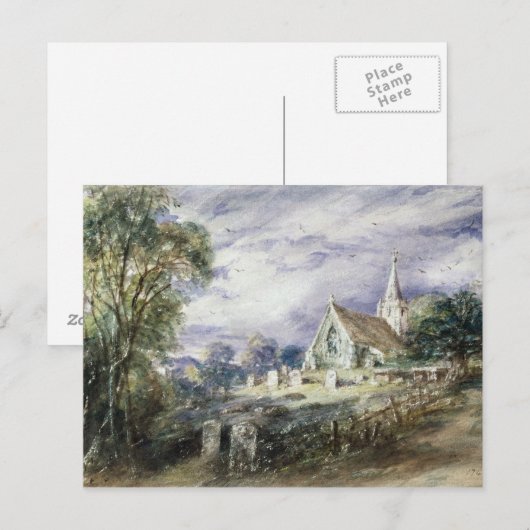 John Constable | Kerk Stoke Poges Briefkaart (Voorkant / Achterkant)