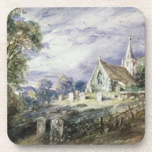John Constable | Kerk Stoke Poges Onderzetter (Voorkant)