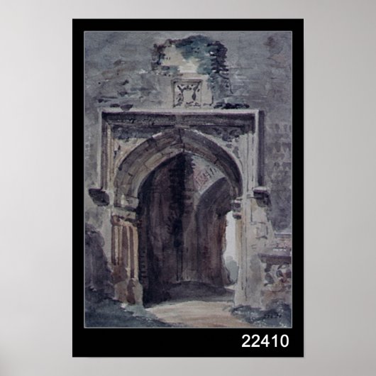 John Constable | Kerk van de Oost-Bergholt Poster (Voorkant)