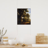John Constable Landscape met Goatherd en Goats Poster (Keuken)