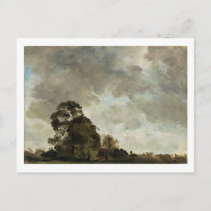 John Constable Landschap in Hampstead, Boom en Briefkaart