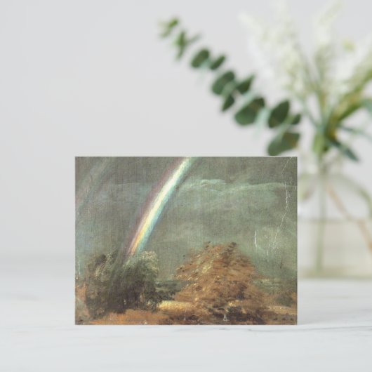 John Constable - Landschap met dubbele regenboog Briefkaart (Staand voorkant)