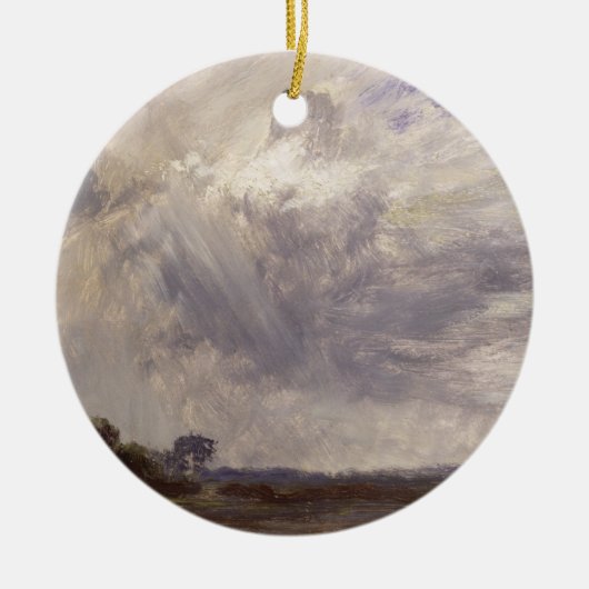 John Constable | Landschap met grijze vleugel, c. Keramisch Ornament (Voorkant)