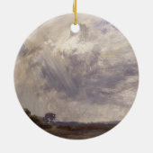 John Constable | Landschap met grijze vleugel, c. Keramisch Ornament (Achterkant)