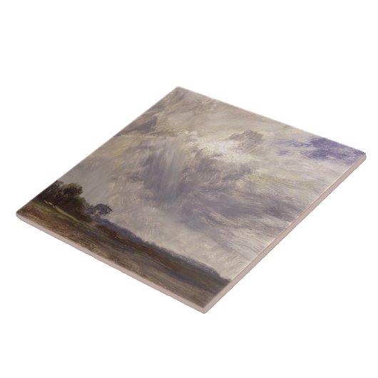 John Constable | Landschap met grijze vleugel, c. Tegeltje (Zijkant)