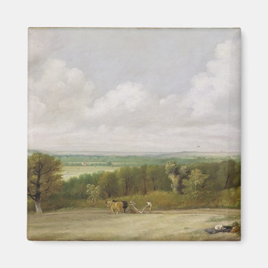 John Constable | Landschap: stromende scène in Suf Magneet (Voorkant)