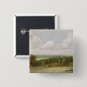 John Constable | Landschap: Stroomschaal in Suf Vierkante Button 5,1 Cm (Voorkant /achterkant)