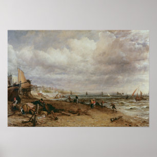 John Constable   Mariene parade en oude kettingpie Poster