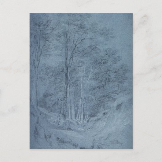 John Constable | Onderzoek naar as en andere bomen Briefkaart (Voorkant)