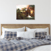 John Constable - Parham Mill (Gewijzigd) Canvas Afdruk (Insitu (Slaapkamer))
