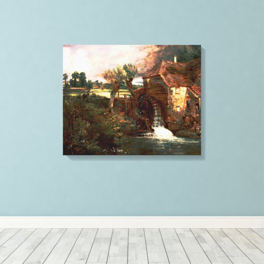 John Constable - Parham Mill (Gewijzigd) Canvas Afdruk (Insitu (Houten vloer))