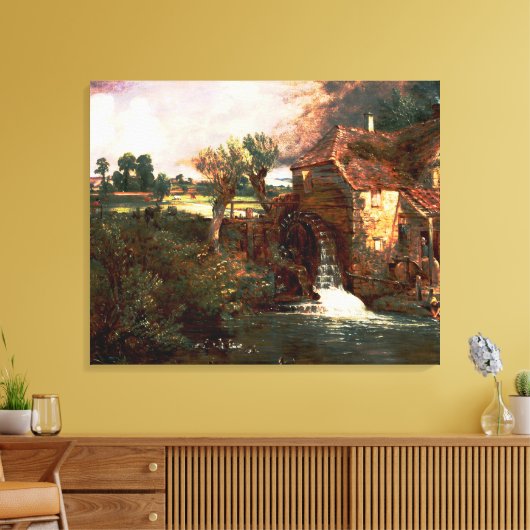 John Constable - Parham Mill (Gewijzigd) Canvas Afdruk (Insitu (Woonkamer))