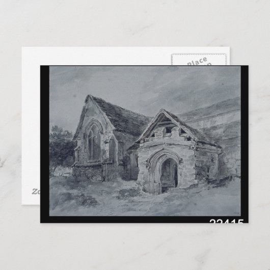 John Constable | Porch en transept van een kerk, c Briefkaart (Voorkant / Achterkant)