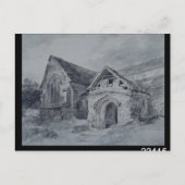 John Constable | Porch en transept van een kerk, c Briefkaart (Voorkant)