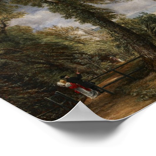 John Constable - Salisbury Cathedraal Poster (Hoek)