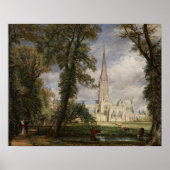 John Constable - Salisbury Cathedraal Poster (Voorkant)