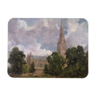 John Constable   Salisbury Cathedraal uit de sout Magneet