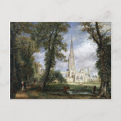 John Constable Salisbury Cathedraal van bisschop Briefkaart (Voorkant)
