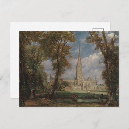 John Constable | Salisbury Cathedraal van de Berg Briefkaart (Voorkant / Achterkant)