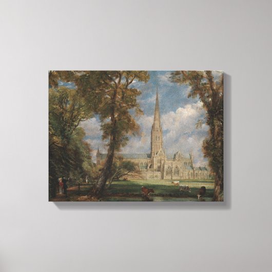 John Constable | Salisbury Cathedraal van de Berg Canvas Afdruk (Voorkant)