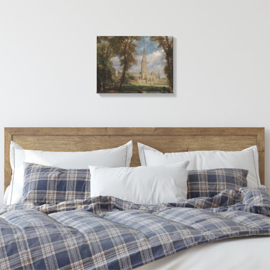 John Constable | Salisbury Cathedraal van de Berg Canvas Afdruk (Insitu (Slaapkamer))