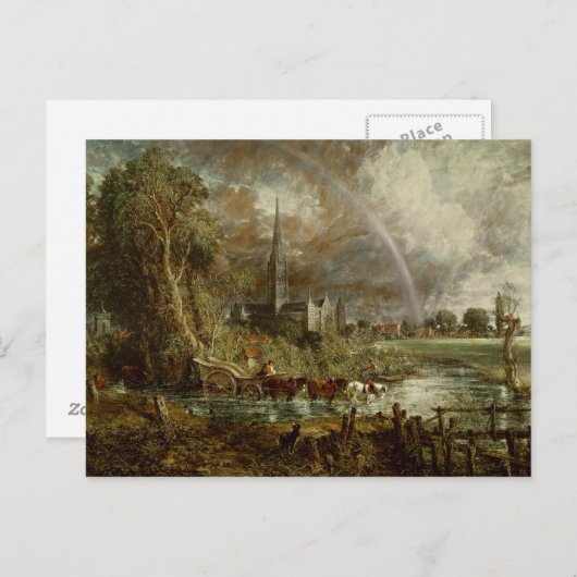 John Constable | Salisbury Cathedraal van de Mead Briefkaart (Voorkant / Achterkant)
