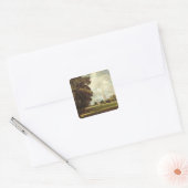 John Constable | Salisbury Cathedral van Neder Ma Vierkante Sticker (Envelop)