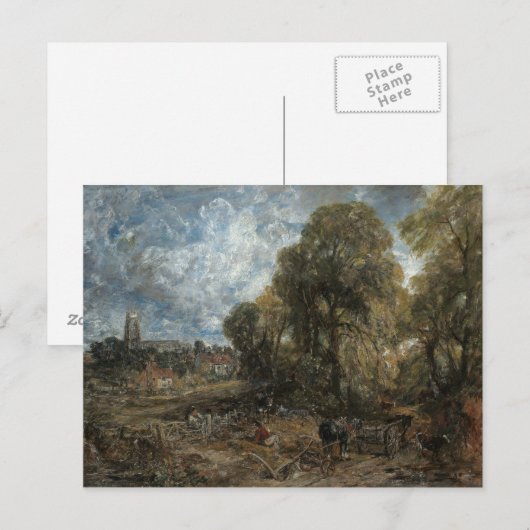 John Constable - Stoke-by-Nayland Briefkaart (Voorkant / Achterkant)