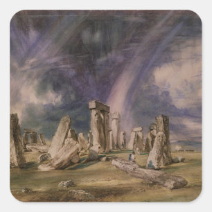 John Constable Stonehenge, 1835 Vierkante Sticker
