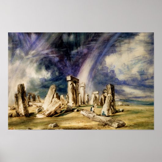 John Constable - Stonehenge Poster (Voorkant)