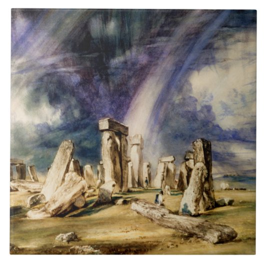 John Constable - Stonehenge Tegeltje (Voorkant)