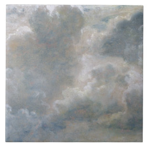 John Constable   Studie van Cumulus Clouds, 1822 ( Tegeltje