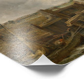 John Constable - Studie van een boot die een sluis Foto Afdruk (Hoek)