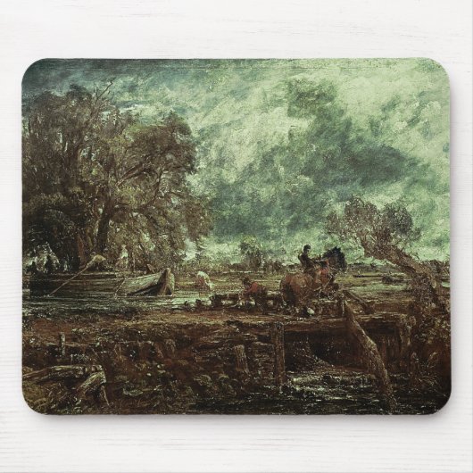 John Constable | Studie voor het leapingpaard, c.1 Muismat (Voorkant)