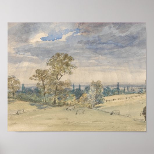 John Constable - Suffolk Landscape Poster (Voorkant)