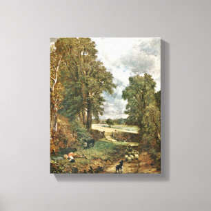 John Constable - The Cornfield Canvas Afdruk