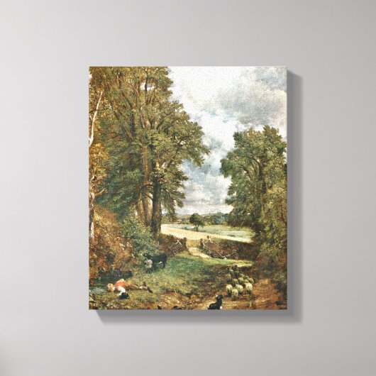 John Constable - The Cornfield Canvas Afdruk (Voorkant)