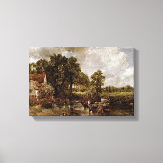 John Constable - The Hay Wain Canvas Afdruk (Voorkant)