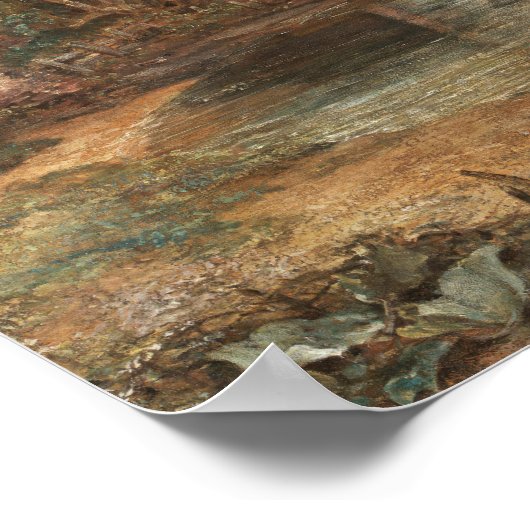 John Constable The Hay Wain Schilderij Art Print (Hoek)