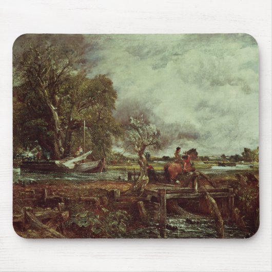 John Constable | The Leaping Horse, c.1825 (olie o Muismat (Voorkant)