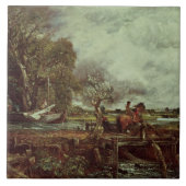 John Constable | The Leaping Horse, c.1825 (olie o Tegeltje (Voorkant)