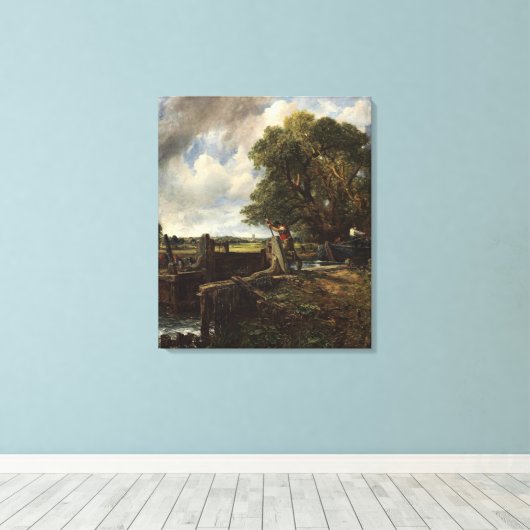 John Constable The Lock Canvas Afdruk (Insitu (Houten vloer))