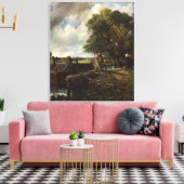  John Constable The Lock Canvas Afdruk (Insitu (Woonkamer))