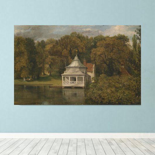 John Constable The Quarters achter Alresford Hall Canvas Afdruk (Insitu (Houten vloer))
