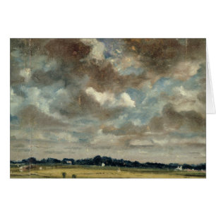 John Constable   Uitgebreid landschap met grijze C